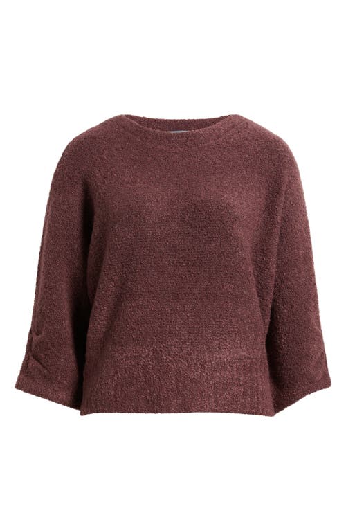 Wit & Wisdom Bouclé Sweater In Burgundy