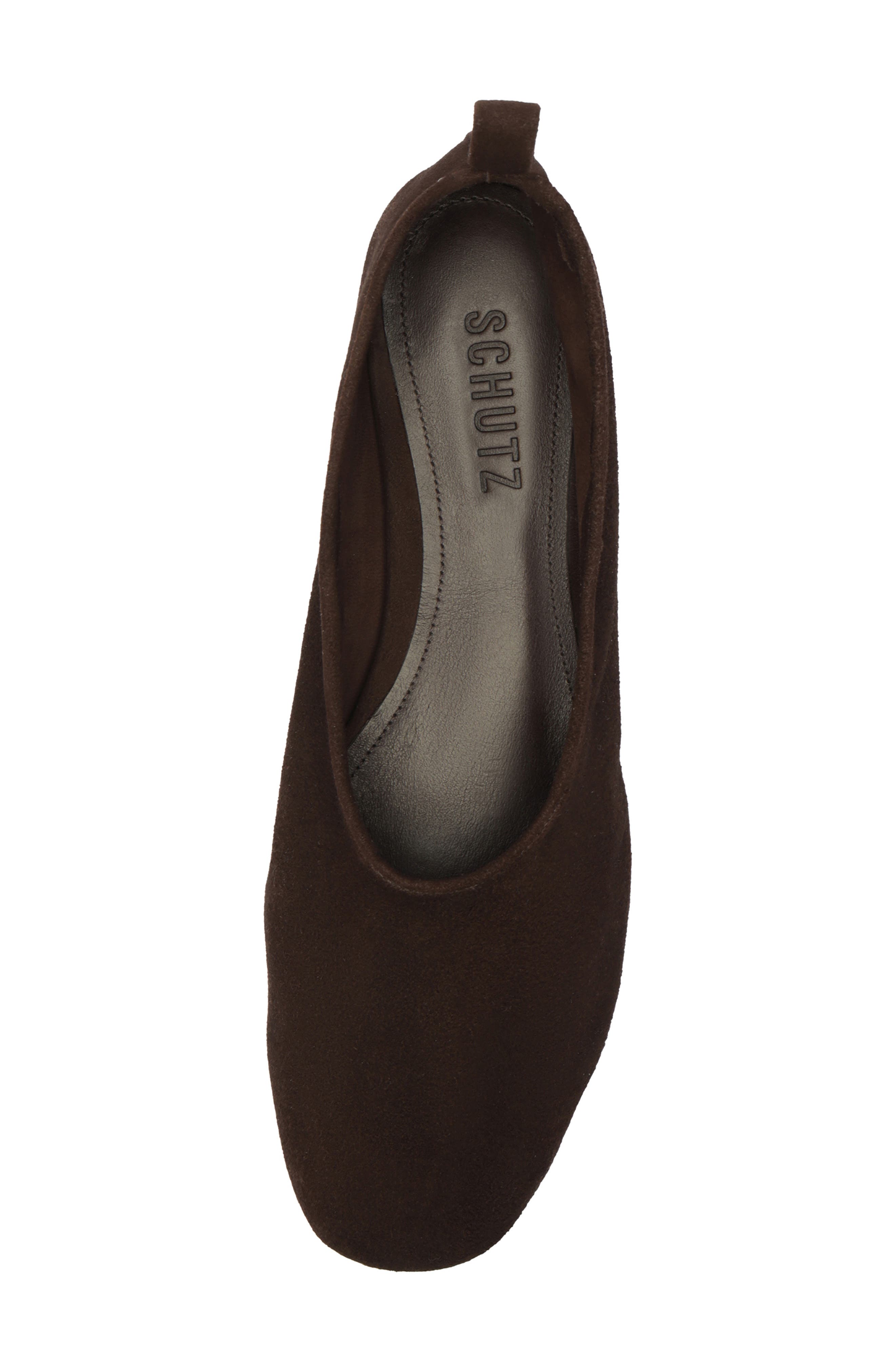 Hadley Flat, Alternate, color, DARK BROWN SUEDE