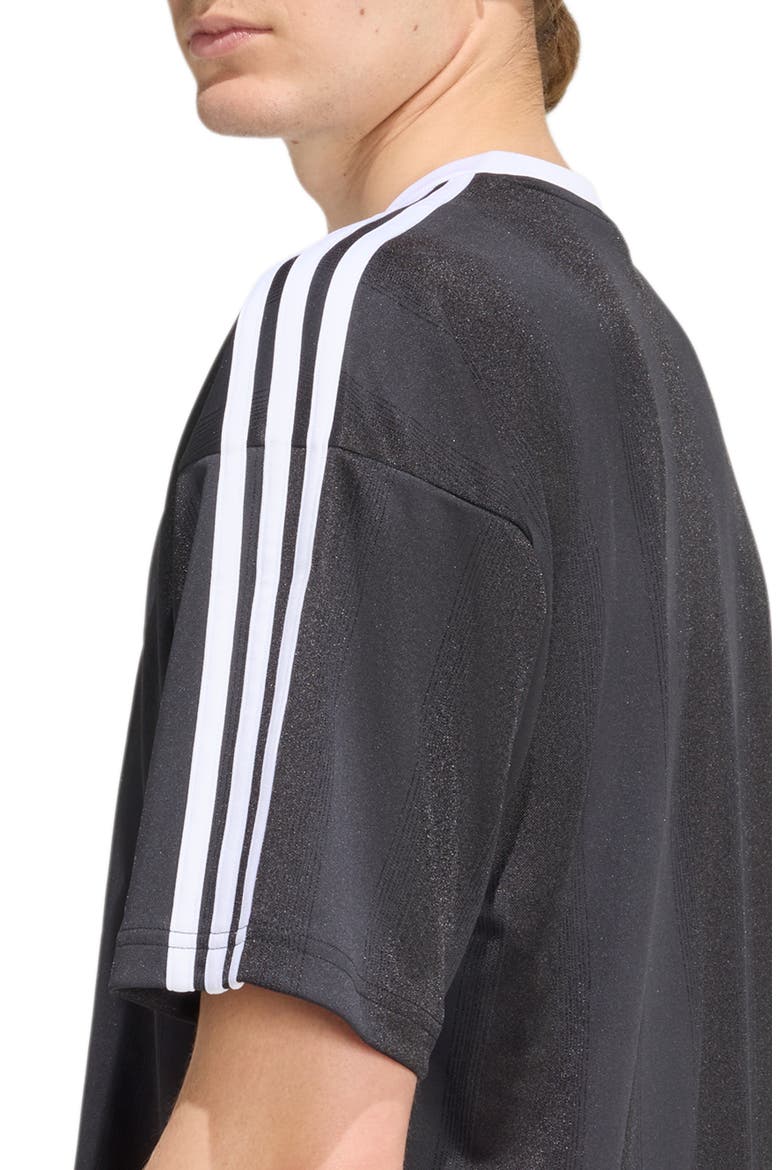 Adicolor Recycled Polyester Jacquard Jersey, Alternate, color, BLACK