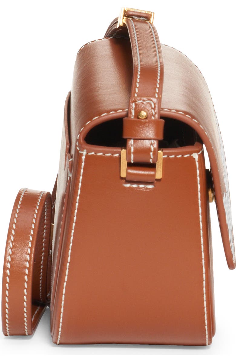 Palm Angels Crash Logo Leather Crossbody Bag, Alternate, color,