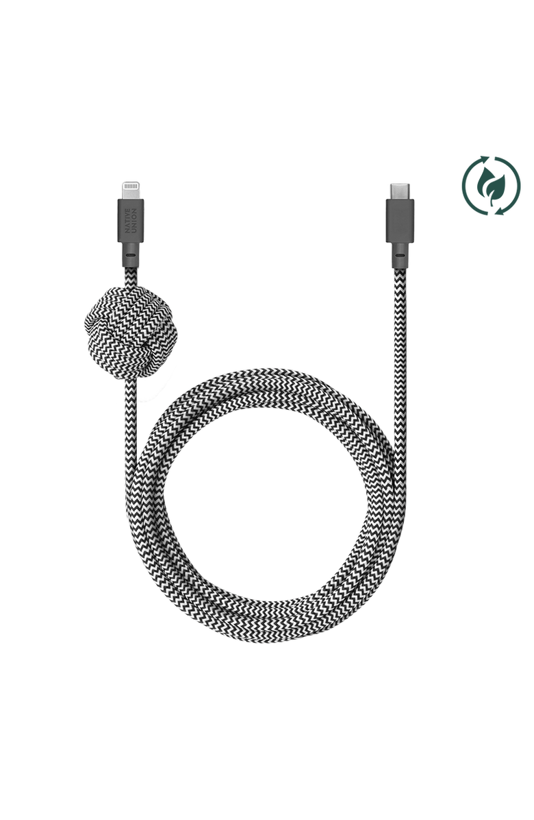 Native Union Night Cable, Main, color, Zebra