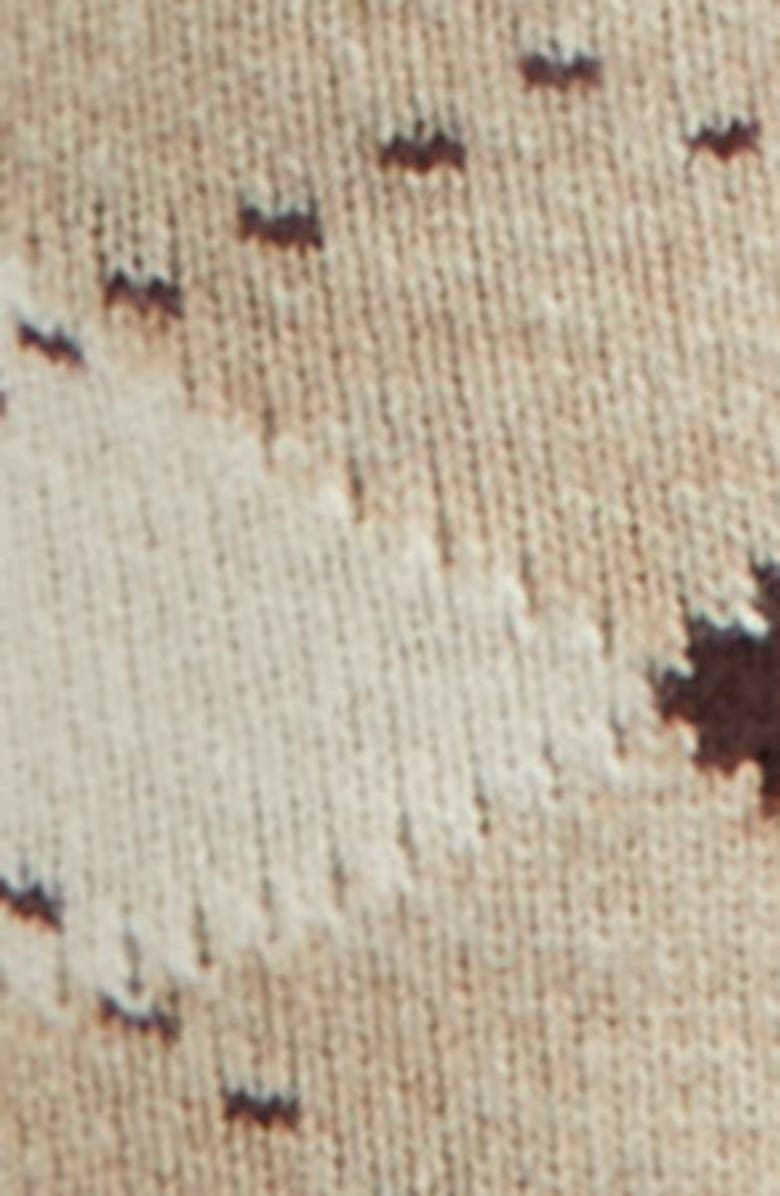 Sporty & Rich Serif Logo Argyle Crew Socks, Alternate, color, 