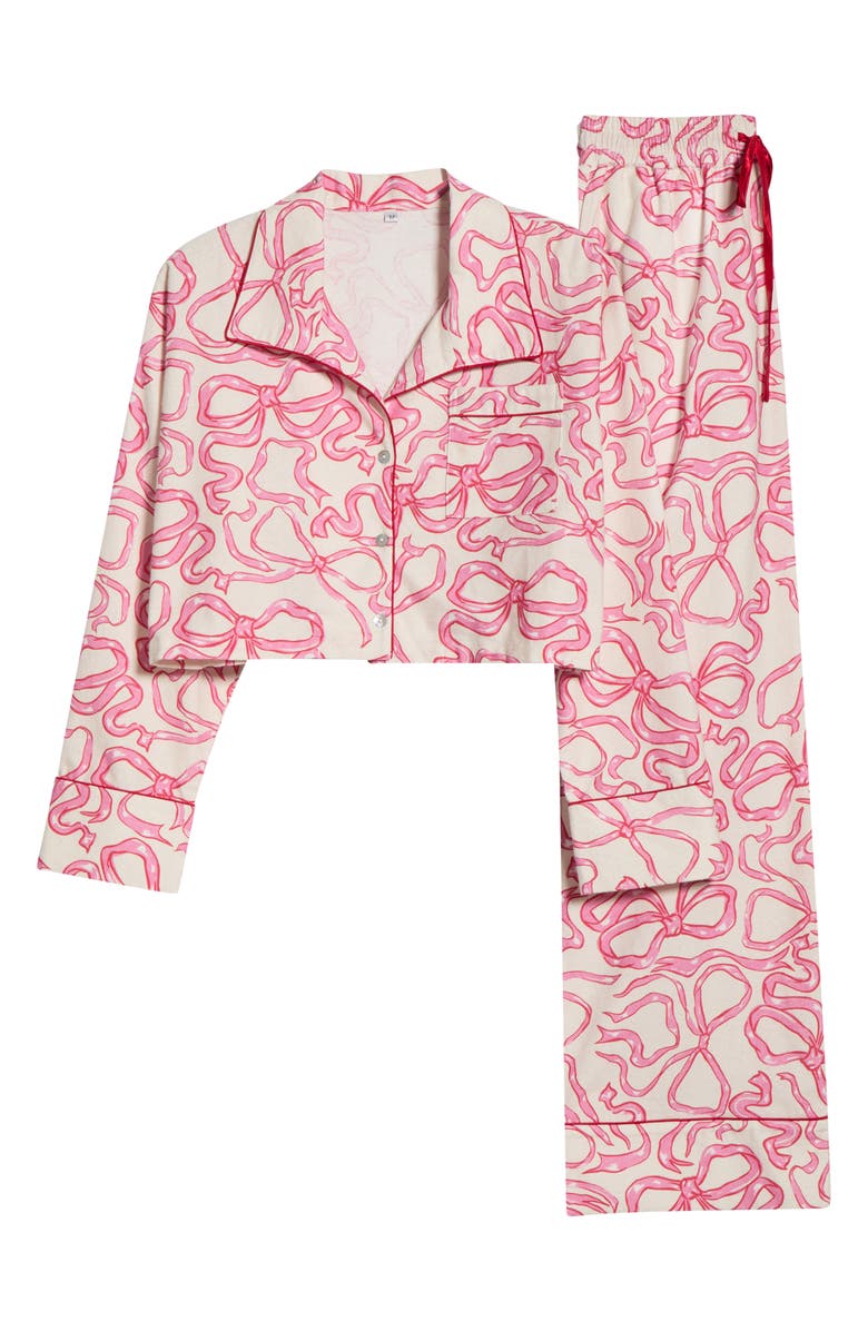 KILO BRAVA Print Cotton Pajamas, Alternate, color, Dancing Bows