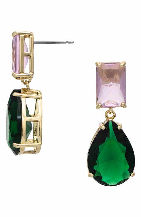 Cubic Zirconia Drop Earrings