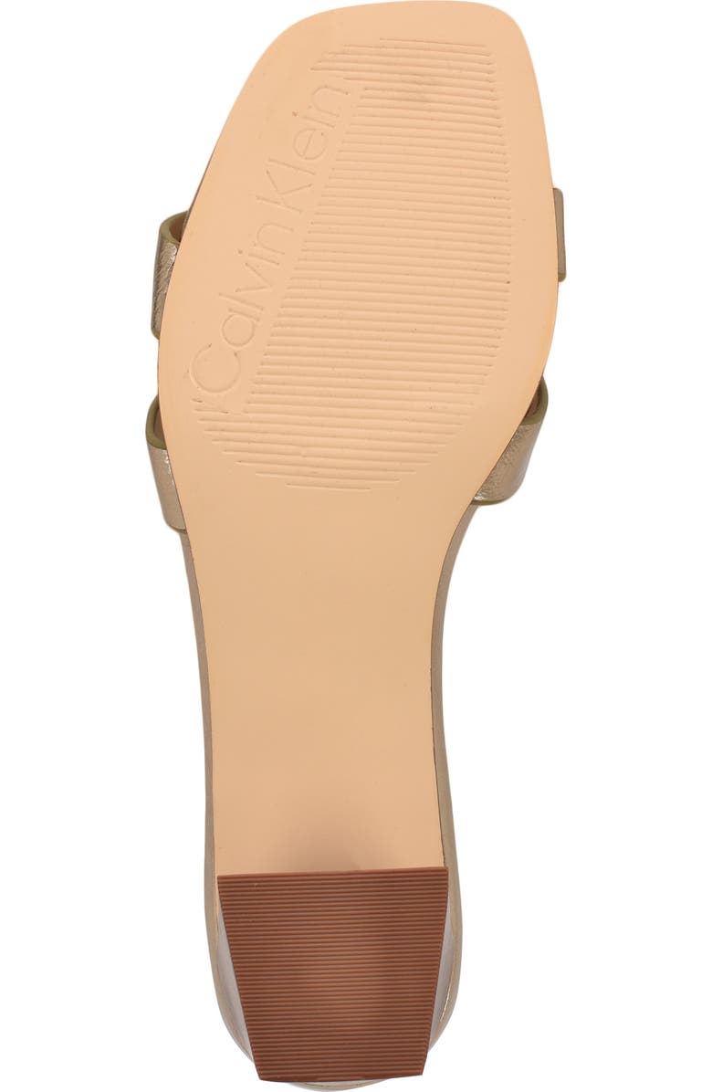 Calvin Klein Andrae Slide Sandal, Alternate, color, Bronze
