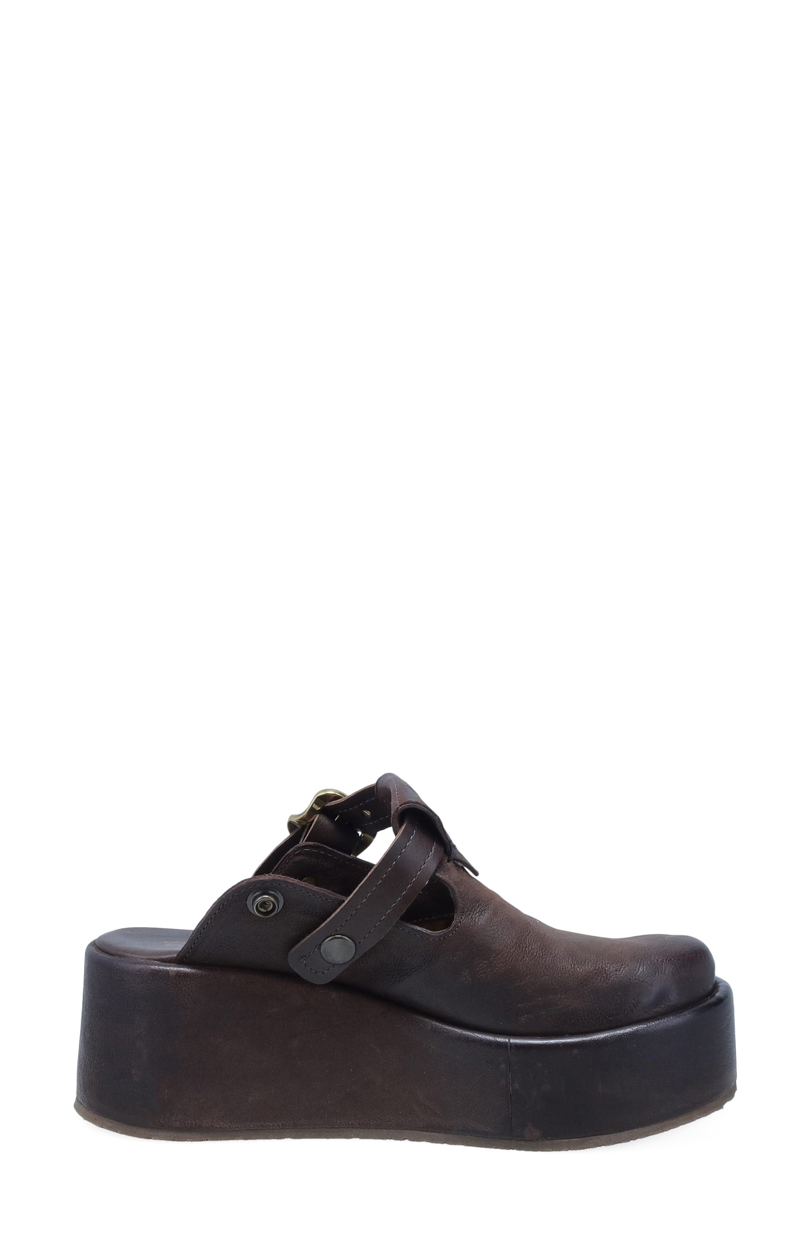 A.S.98 Monroe Platform Clog, Alternate, color, Brown