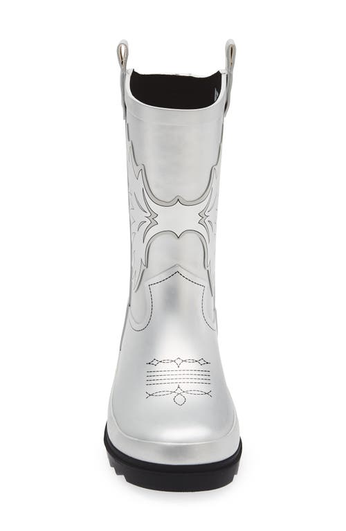 Tucker + Tate Kids' Raindrop Rain Boot In Silver