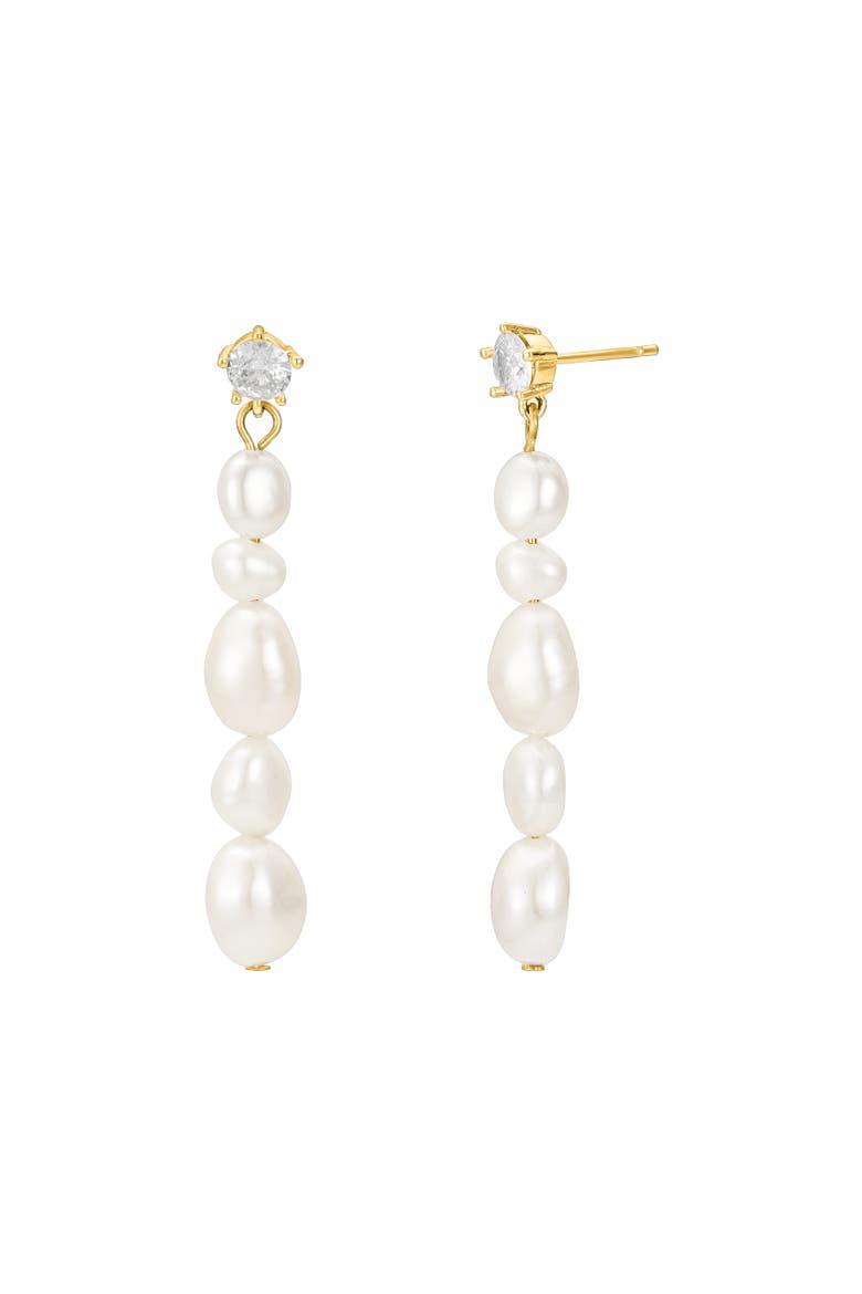 Selena Pearl Drops, Main, color, Gold