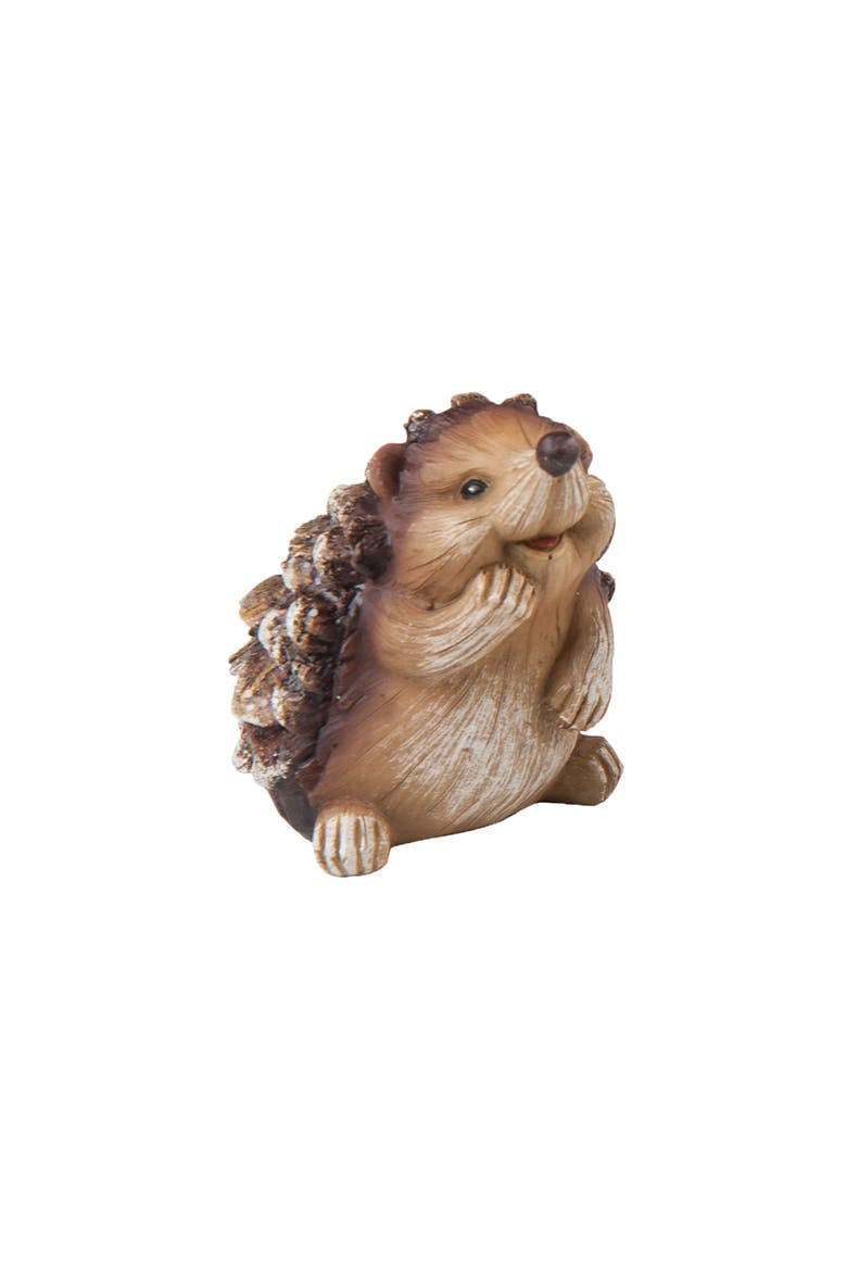 Happy Pinecone Hedgehogs Small Figurines Assortment of 3, Alternate, color, Brown