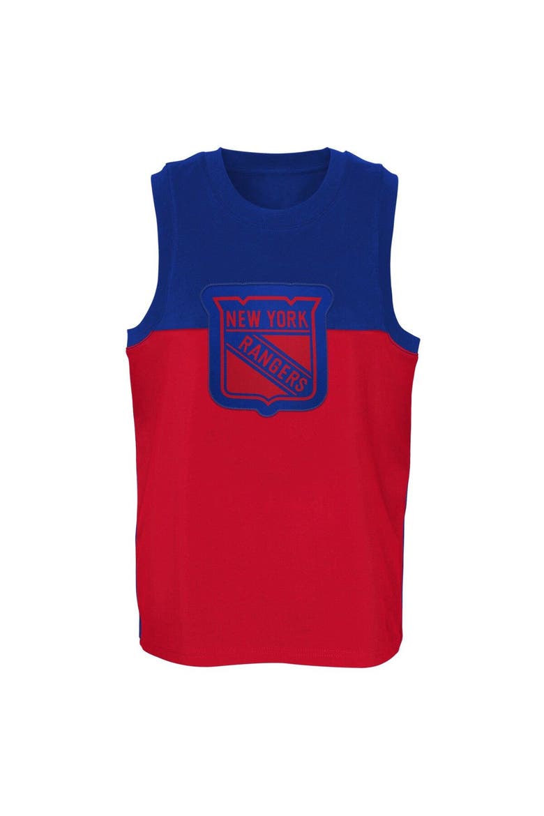 Youth Blue/Red New York Rangers Revitalize Tank Top, Alternate, color, Blue