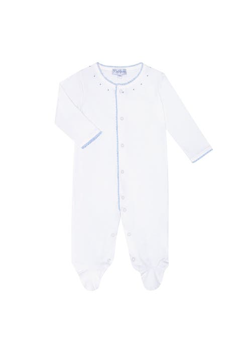 Blue Crochet Footie - Baby