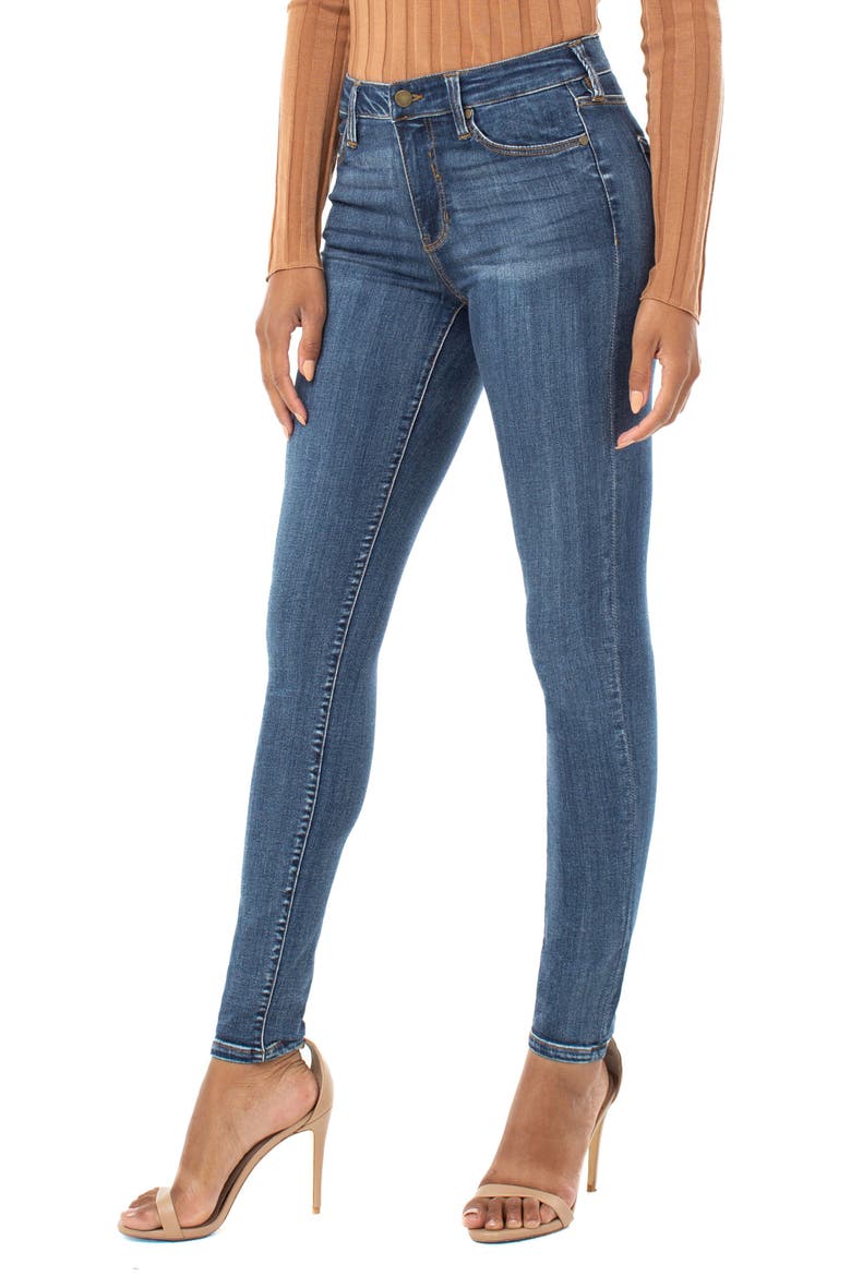 Liverpool Abby Skinny Jeans, Alternate, color, VICTORY