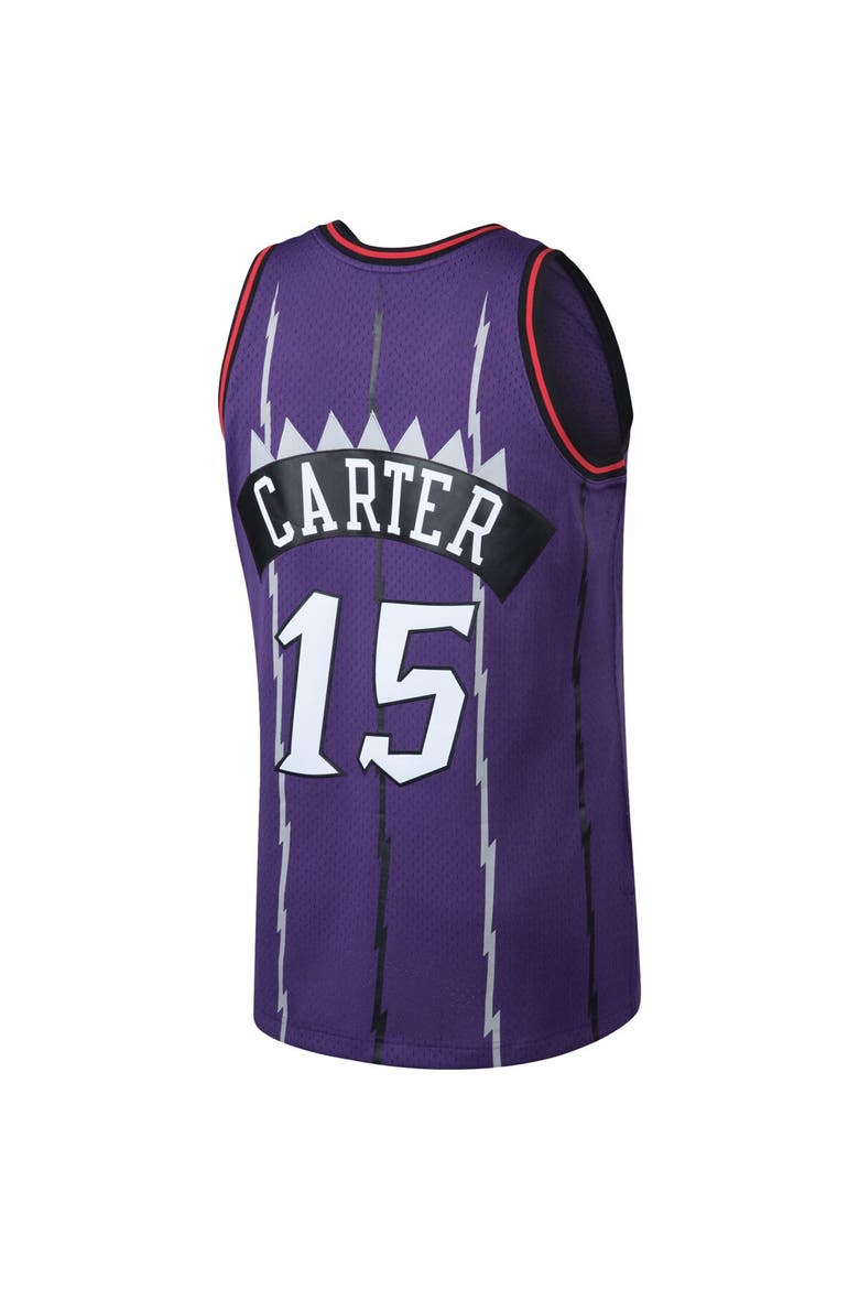 Men's Mitchell & Ness Vince Carter Purple Toronto Raptors 1998/99 Big & Tall Hardwood Classics Swingman Jersey, Alternate, color, Purple