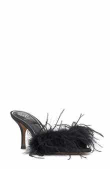 Vince Camuto Paelly Faux Feather Slide Sandal