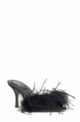 Vince Camuto Paelly Faux Feather Slide Sandal