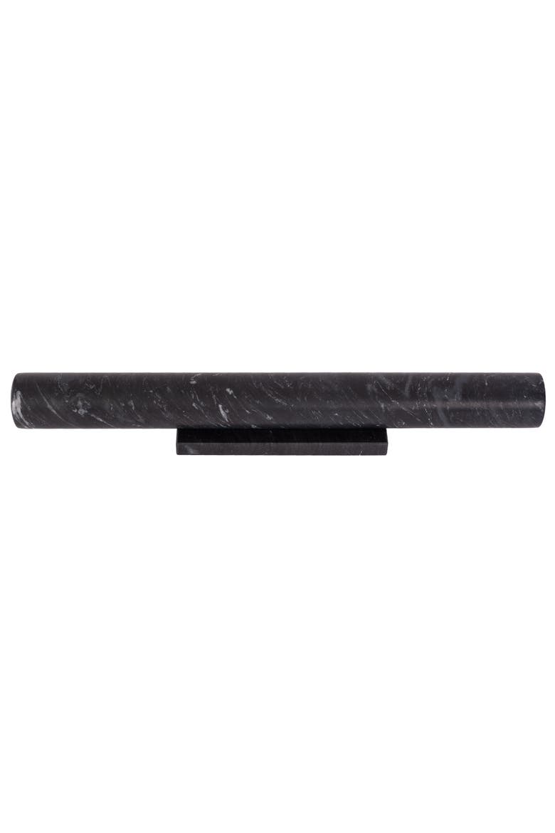 Artifacts Trading Company 12" Straight Rolling Pin With Marble Stand, Alternate, color, Black Matte