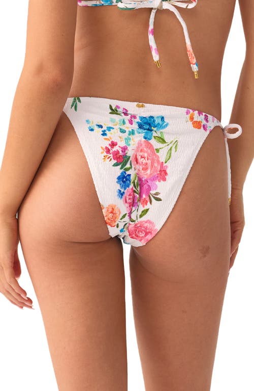 Pq Swim Smocked Side Tie Teeny Bikini Bottoms