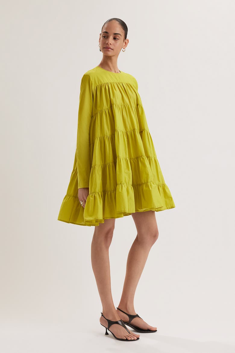Soliman Dress, Alternate, color, Lime