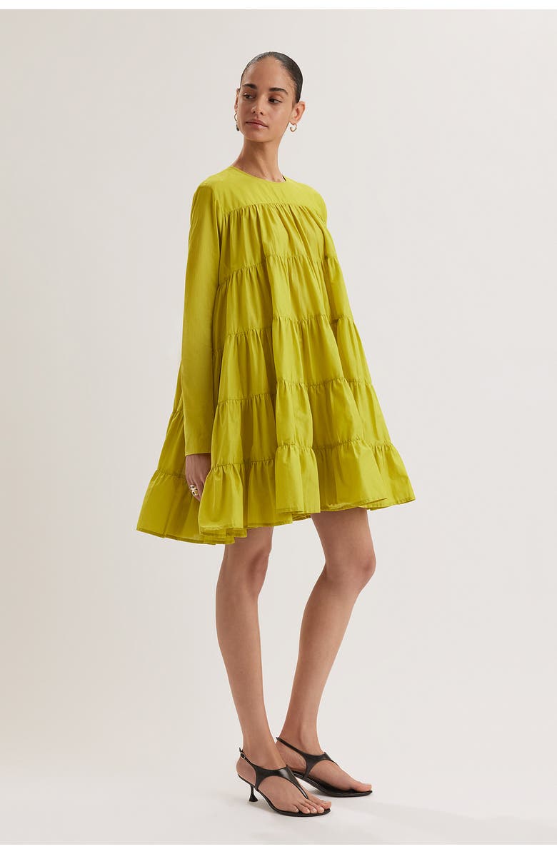 Merlette Soliman Dress, Alternate, color, Lime