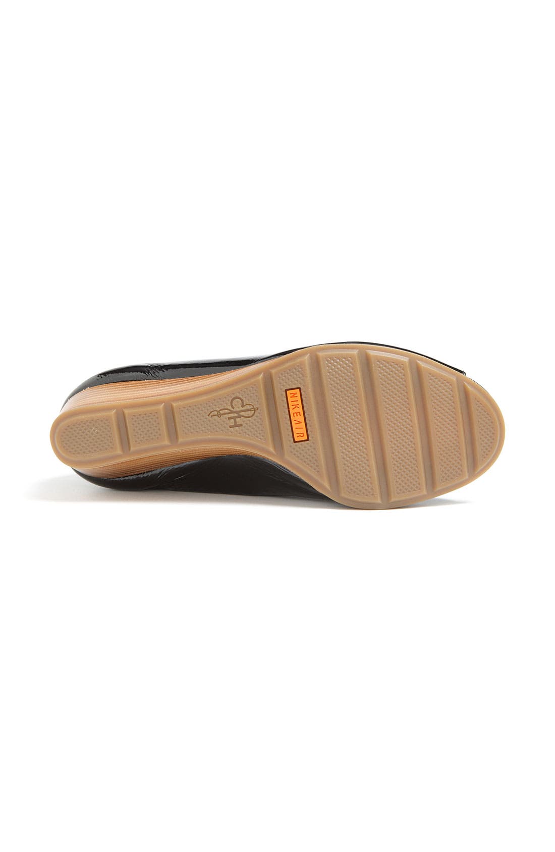 'Air Tali' Wedge, Alternate, color, BLACK PATENT