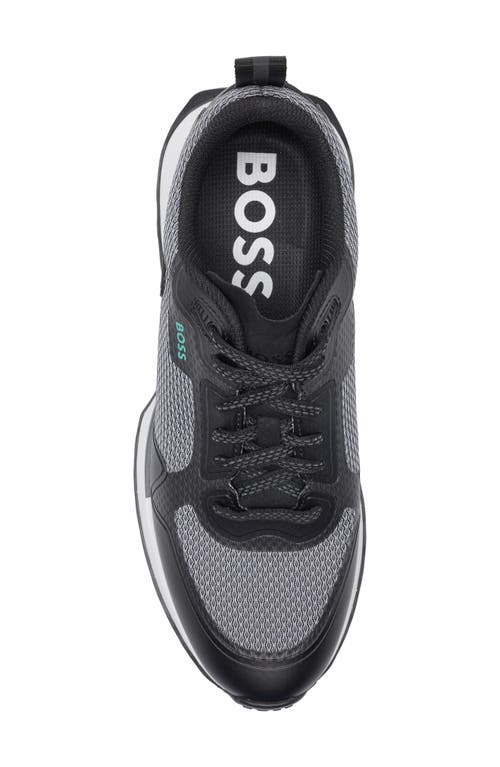 Hugo Boss Boss Jonah Run Black Mesh Sneaker