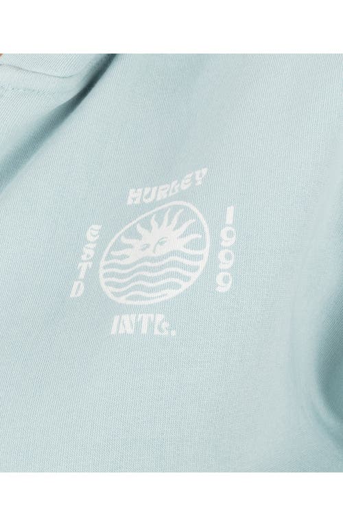 Hurley Bliss Cotton Blend Hoodie In Blue