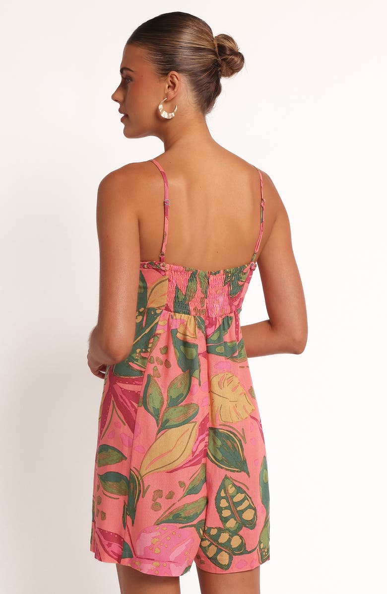 Petal & Pup Analu Tropical Print Romper, Alternate, color, Pink Rio