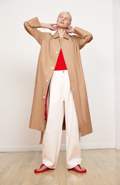 Caalo Reversible Sustainable Down Coat In Camel