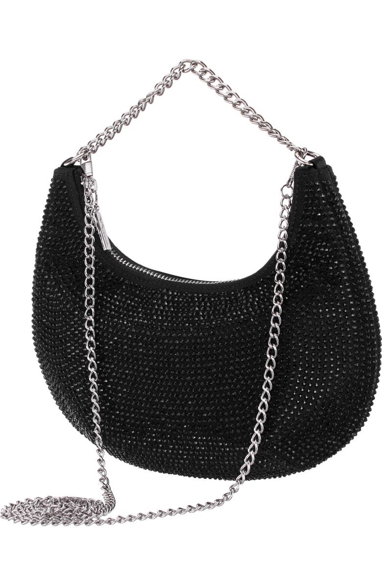Nina Daryn Chain Top Handle Bag, Alternate, color, Black