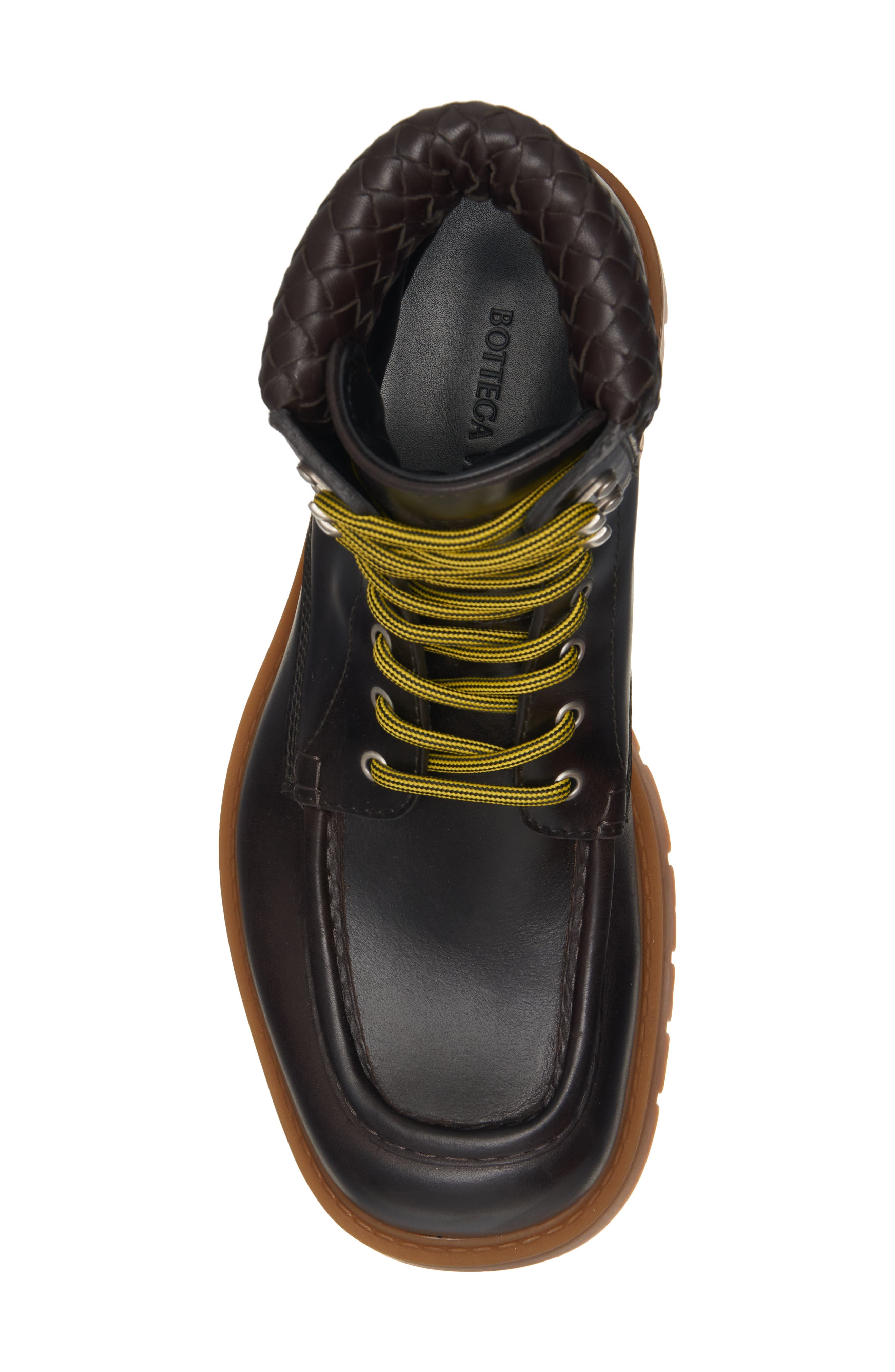 Bottega Veneta Haddock Lug Sole Lace-Up Boot, Alternate, color, 