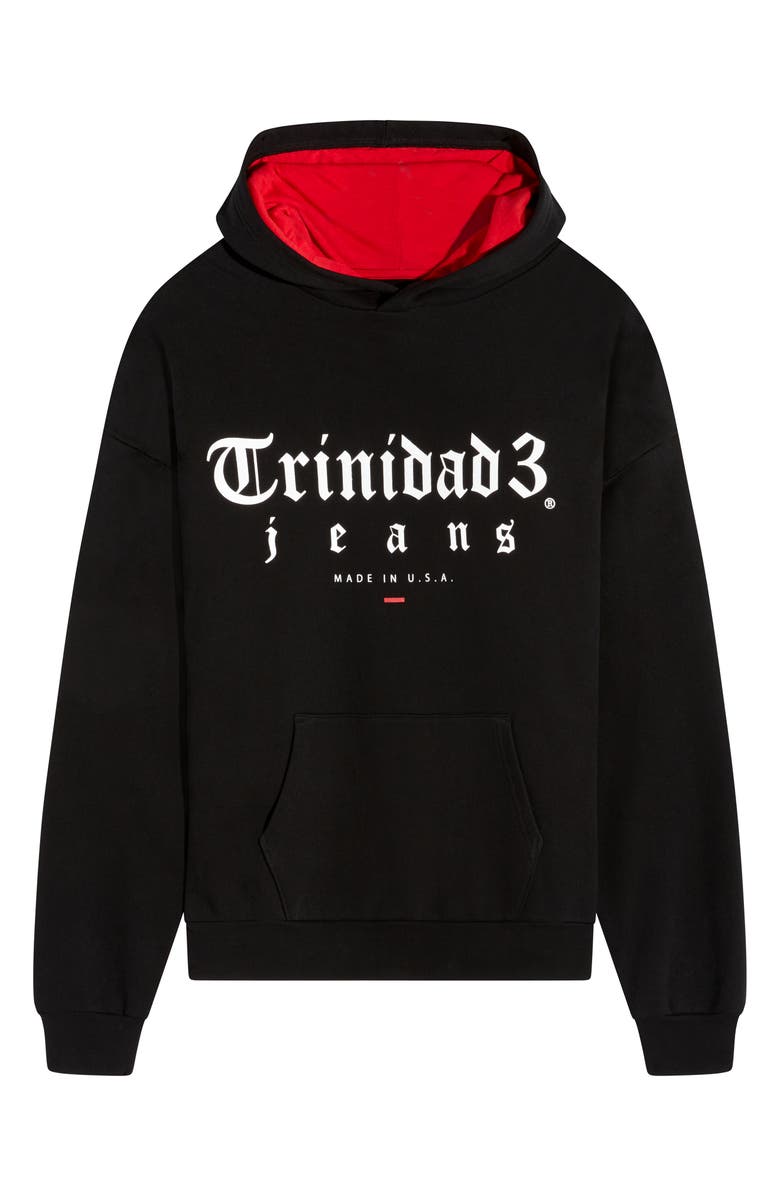 Trinidad3 Logo Cotton Graphic Hoodie, Alternate, color, 
