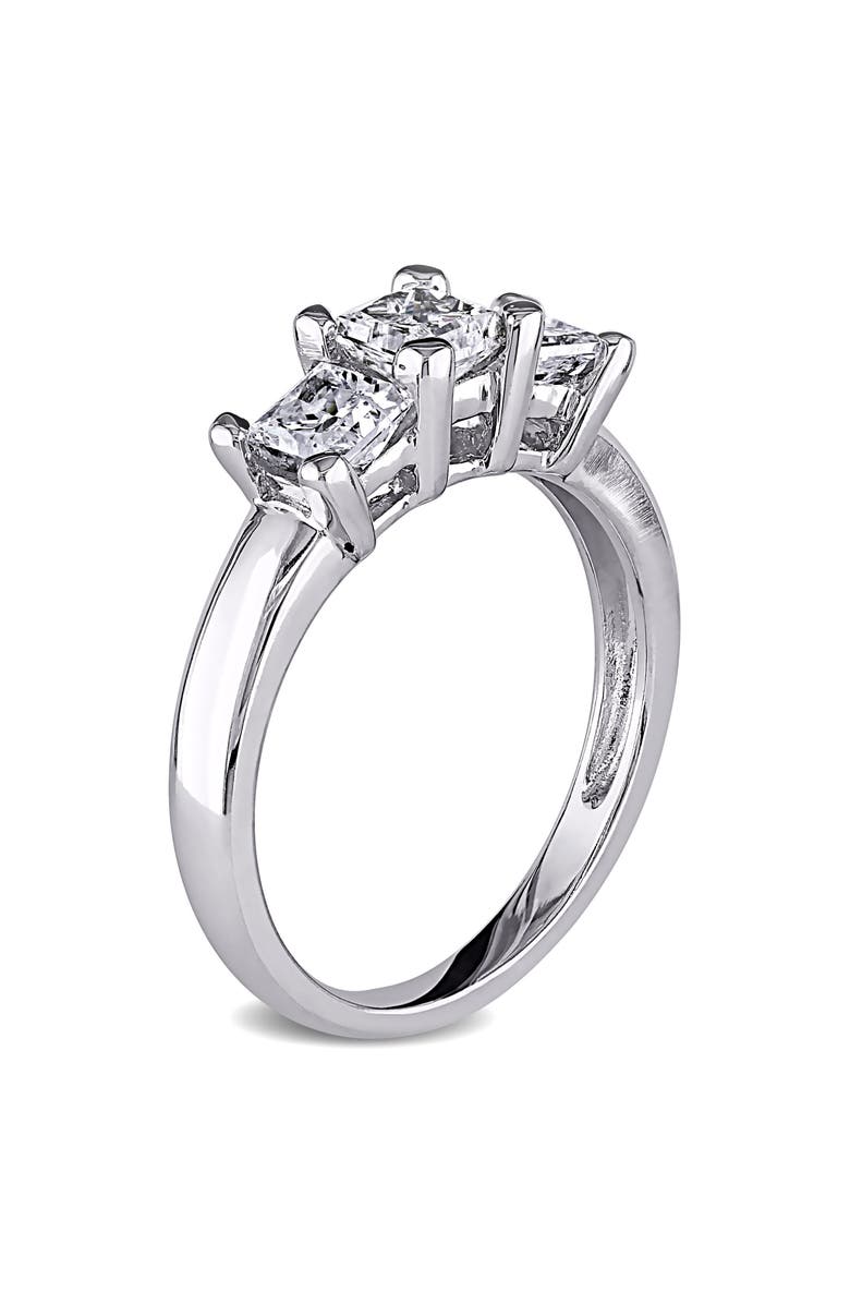 Julianna B. Diamond Princess 3-Stone Ring 14k, Alternate, color, 14K White Gold