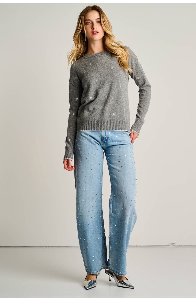 Lisa Todd Call It Love Cashmere Heart Sweater, Alternate, color, 