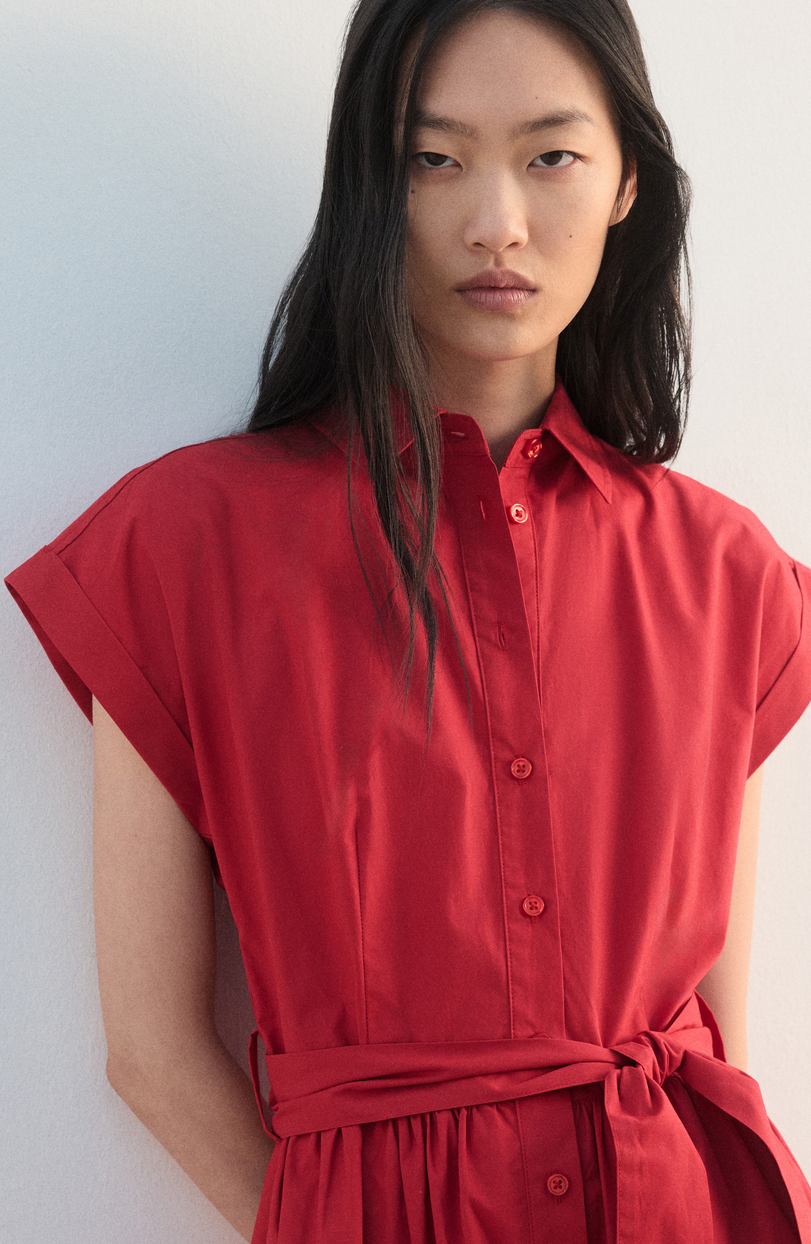 Tie Belt Shirtdress - image 4