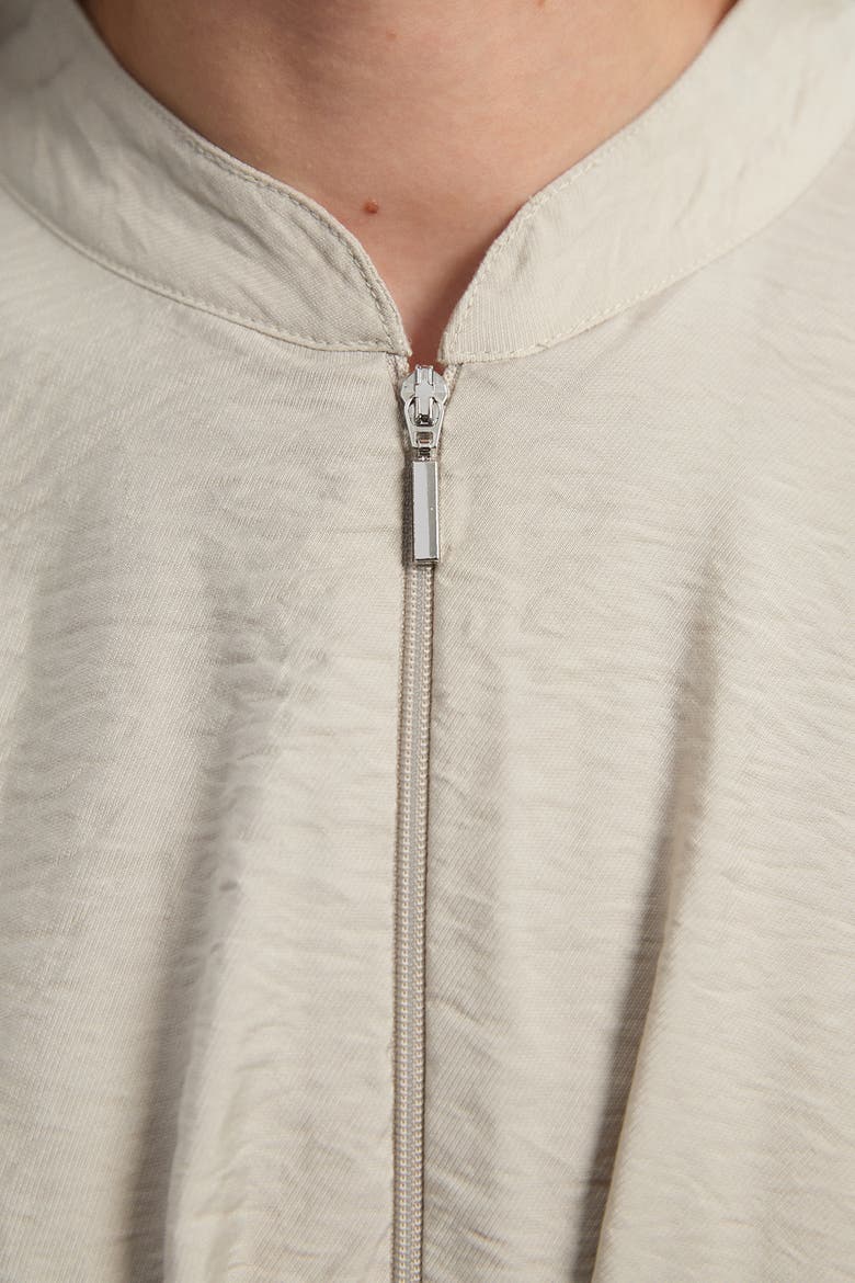 Pleated Detail Woven Jacket, Alternate, color, Stone
