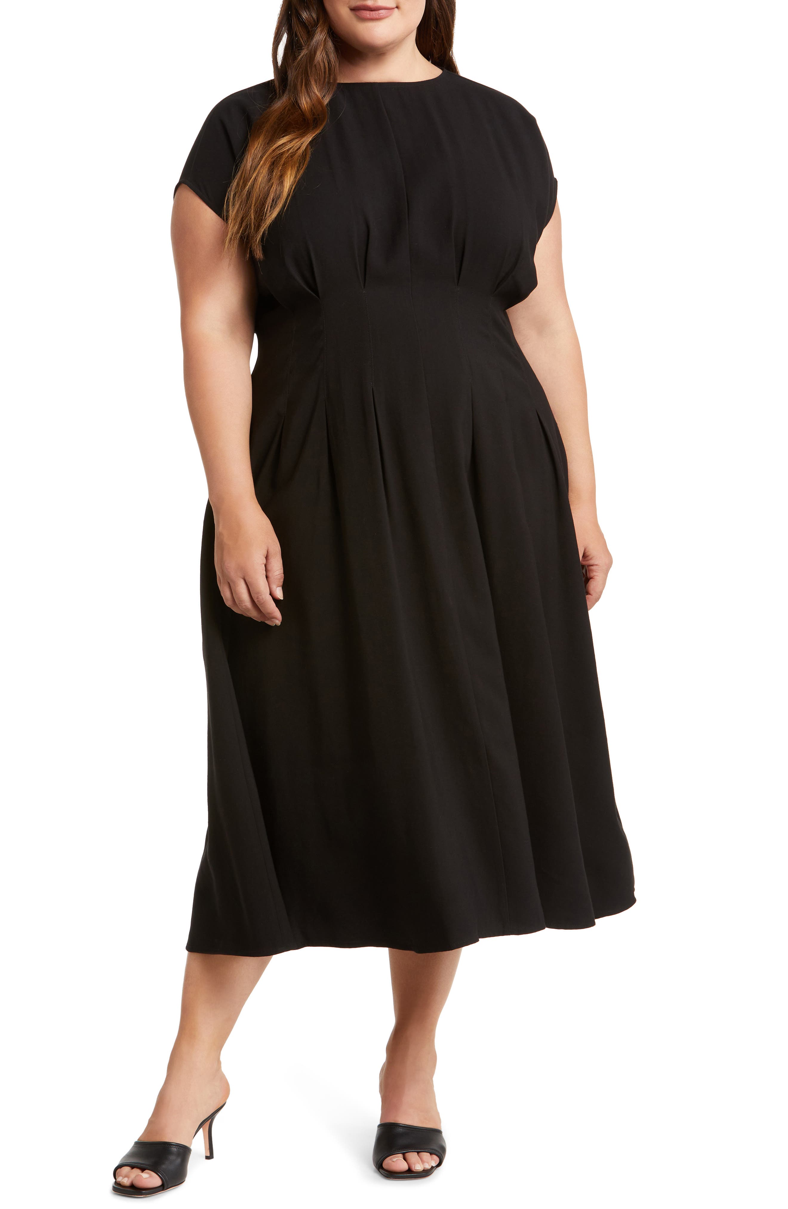 plus size black dresses