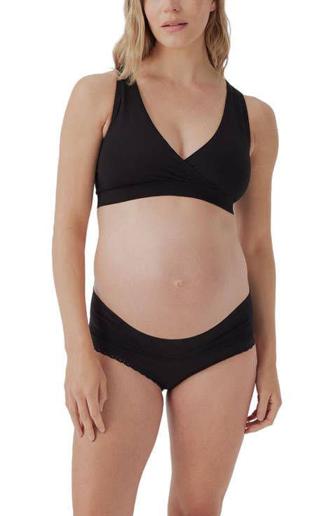 Organic Cotton Maternity Foldover Hipster 4-Pack