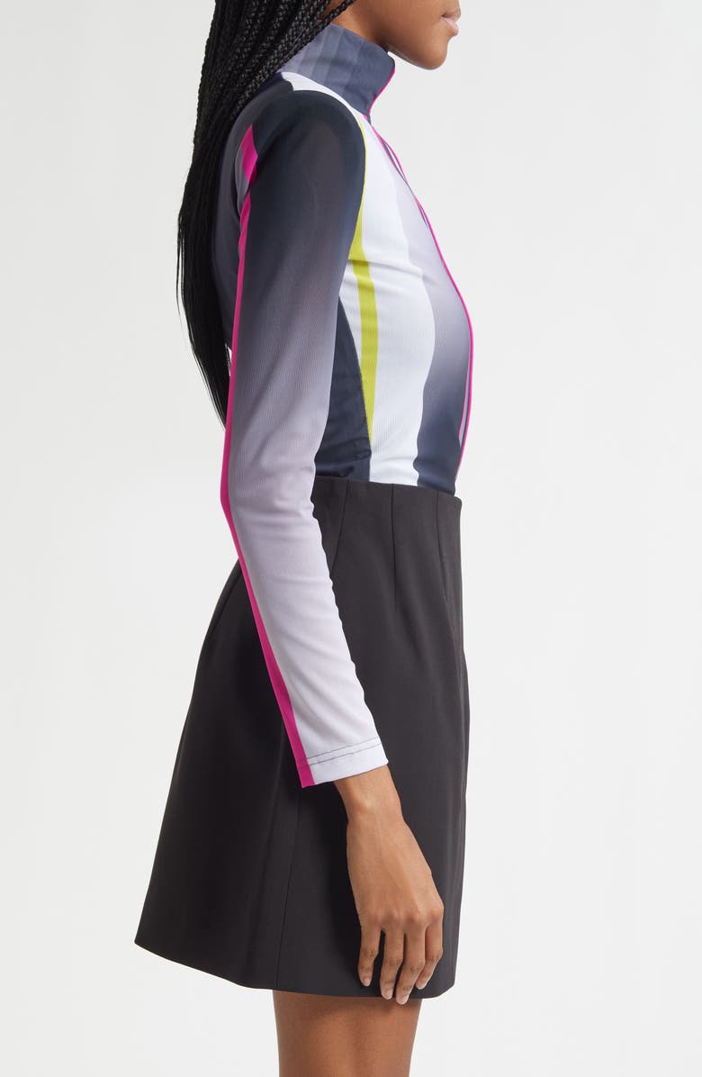 ISRAELLA KOBLA Celeste Stripe Turtleneck Top, Alternate, color, Print