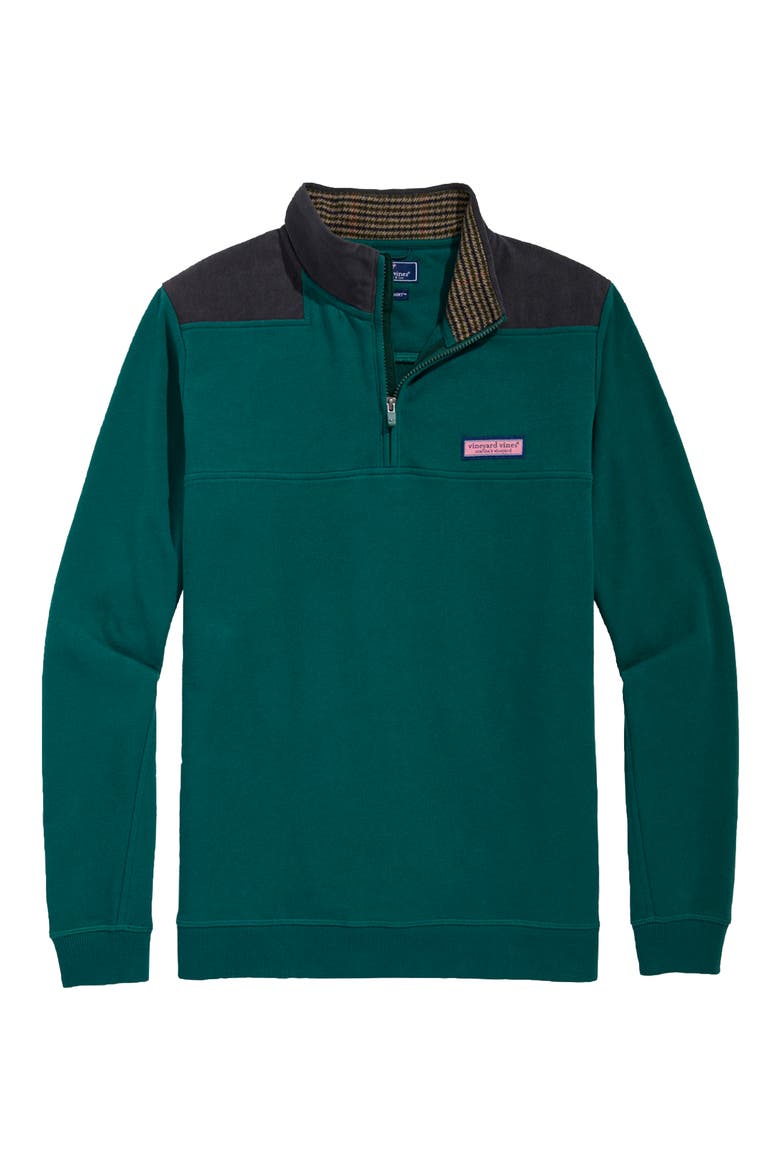 Professor Shep Half-Zip Sweatshirt, Main, color, CHARLESTON GREEN