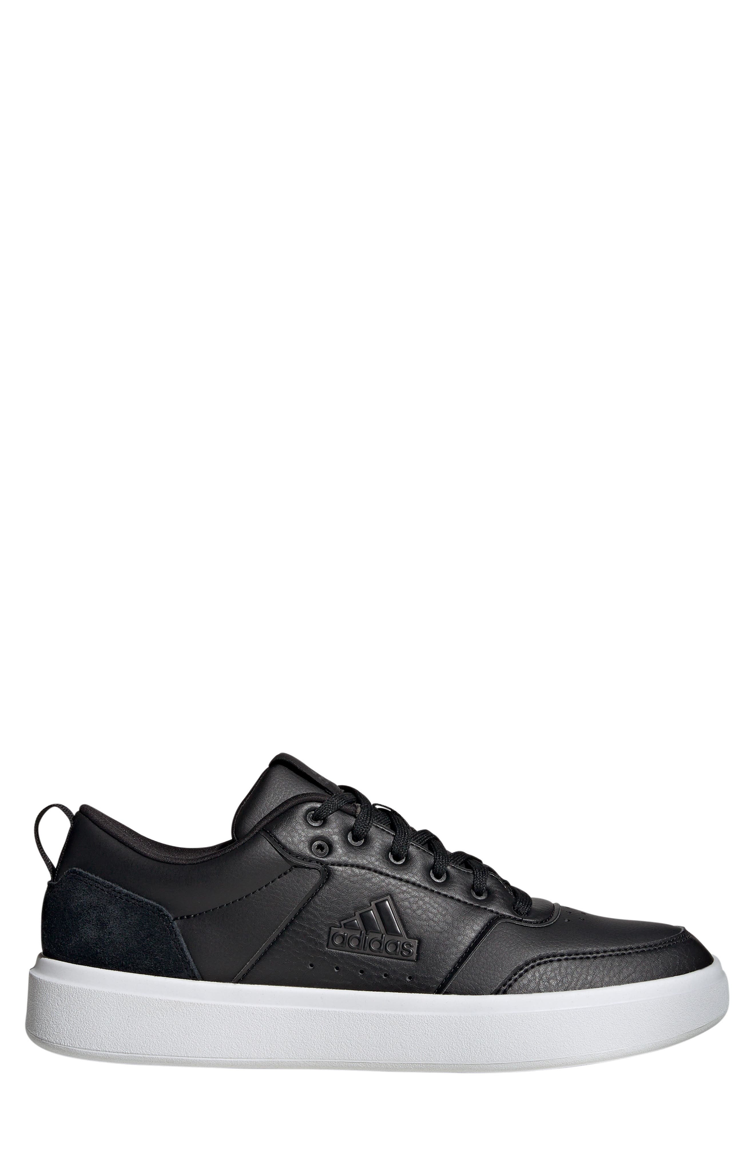adidas Park St. Tennis Sneaker, Alternate, color, Black/ Black/ White