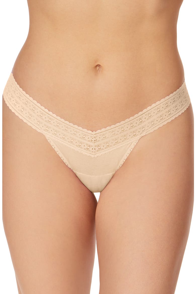 DreamEase™ Low Rise Thong, Main, color, CHAI