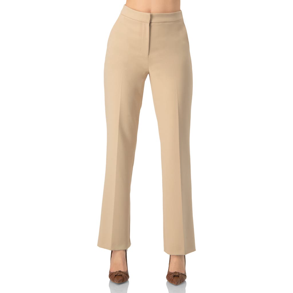 Ivonne Beige Tailored Trousers In Sand