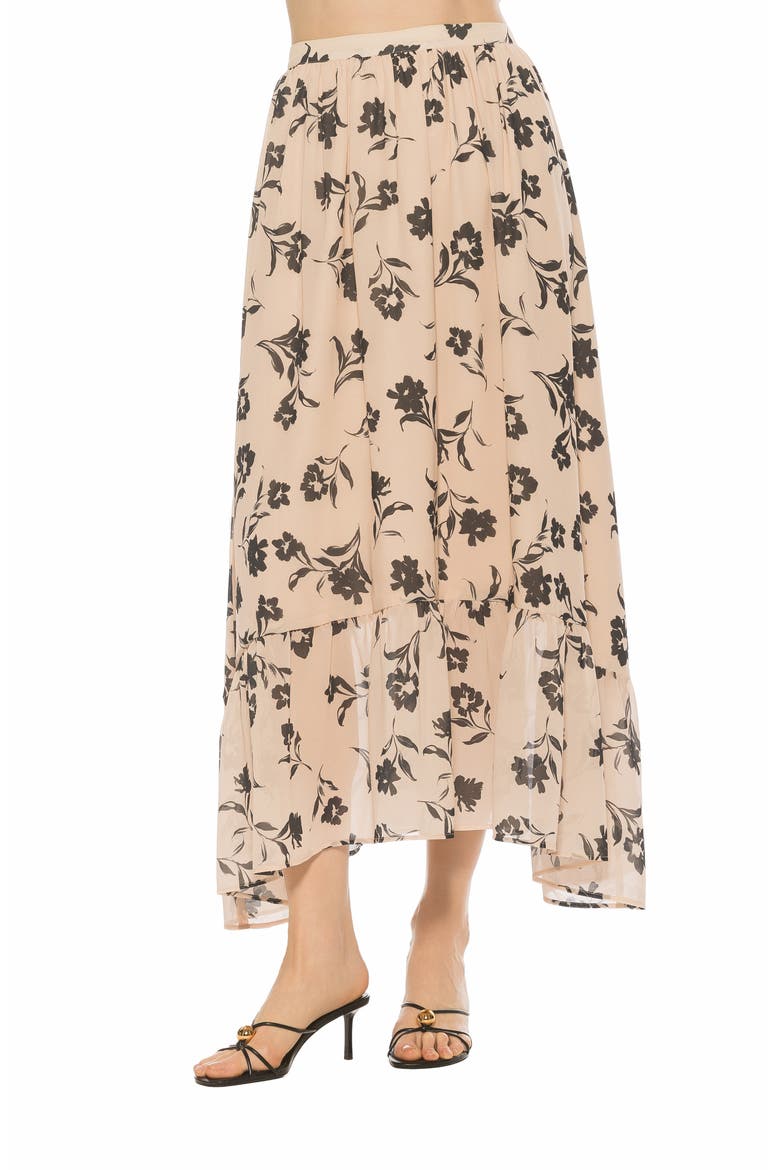 Ella Floral Maxi Skirt, Main, color, IVORY FLORAL