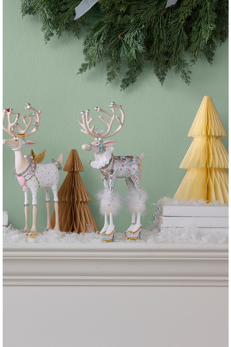 Patience Brewster Moonbeam Vixen Reindeer Decoration, Alternate, color, SILVER