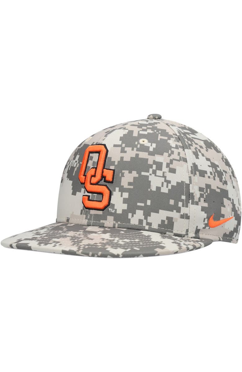 Nike Men's Nike Camo Oklahoma State Cowboys Aero True Baseball Performance Fitted Hat, Main, color,