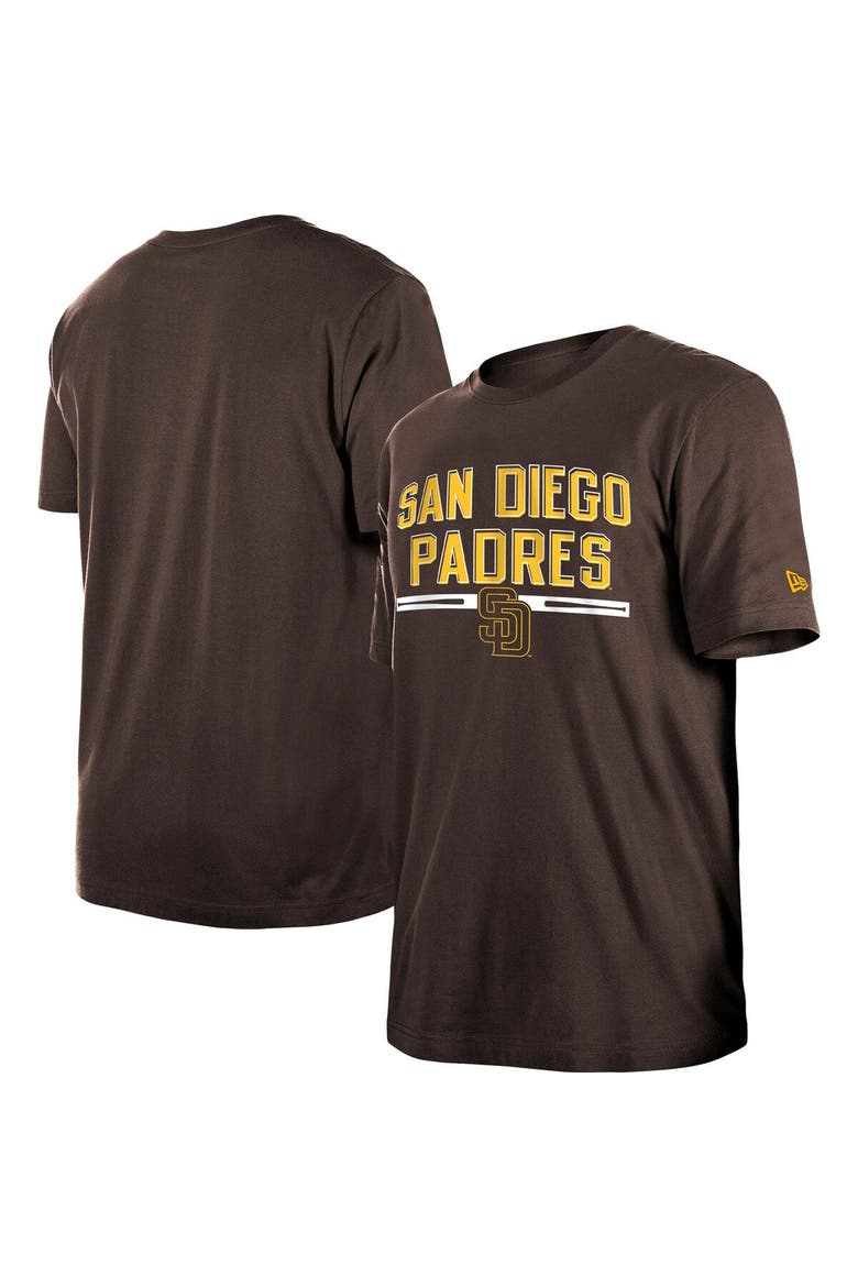 Men's New Era Brown San Diego Padres Batting Practice T-Shirt, Alternate, color, Brown