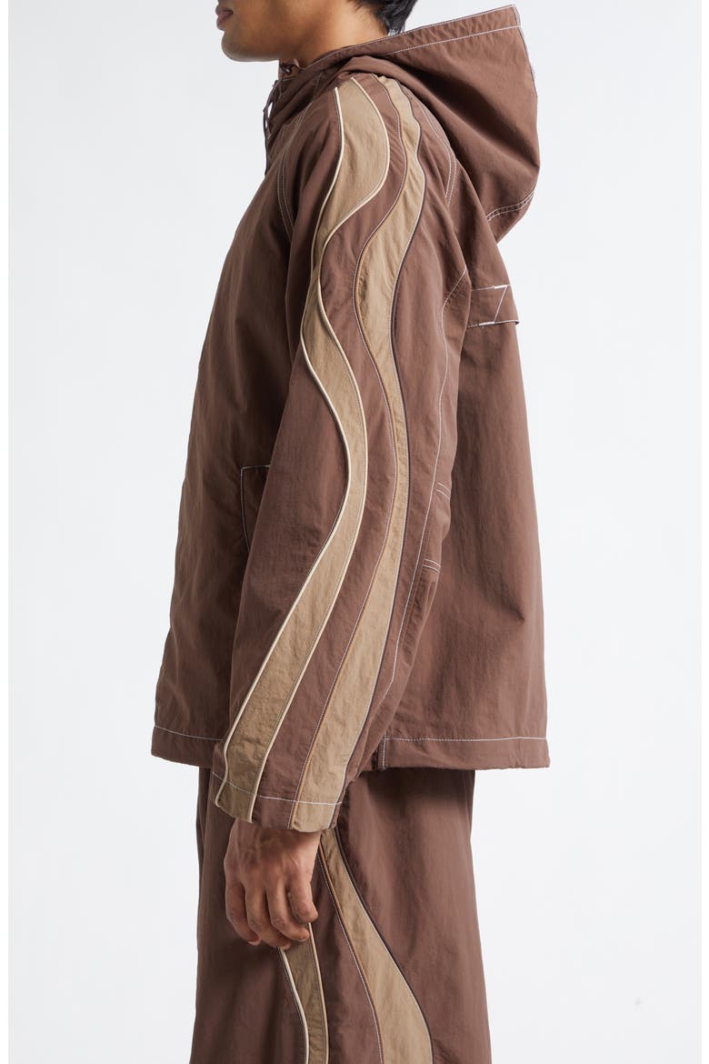 Gender Inclusive UFO Nylon Track Jacket, Alternate, color, BROWN