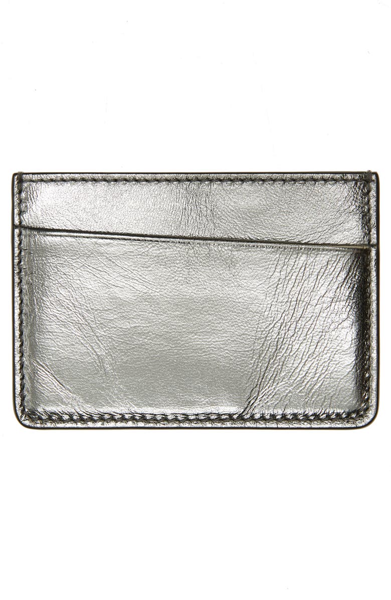 Maison Margiela Four-Stitch Leather Card Case, Alternate, color,