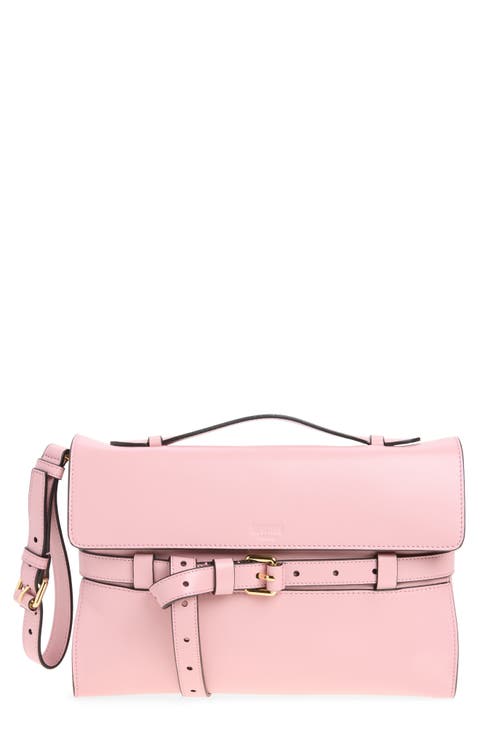 Tie Me Soft Leather Clutch