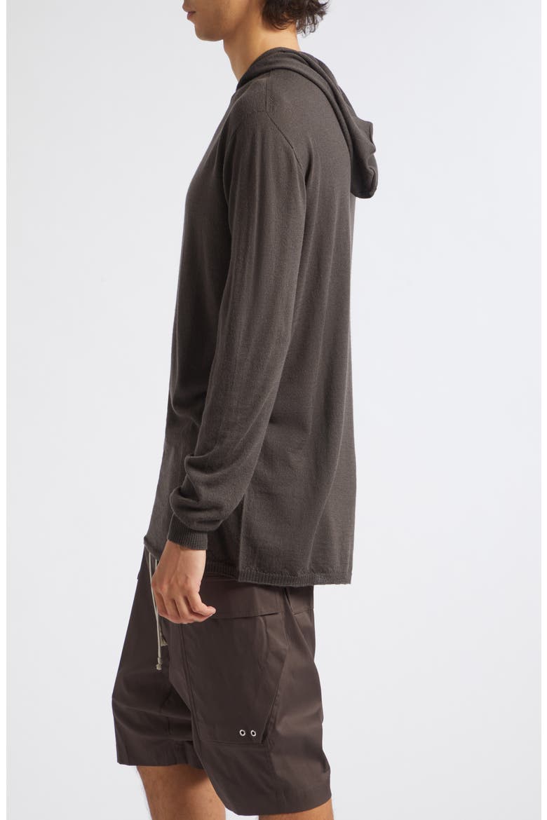 Oversize Hooded Wool Sweater, Alternate, color, DARK DUST